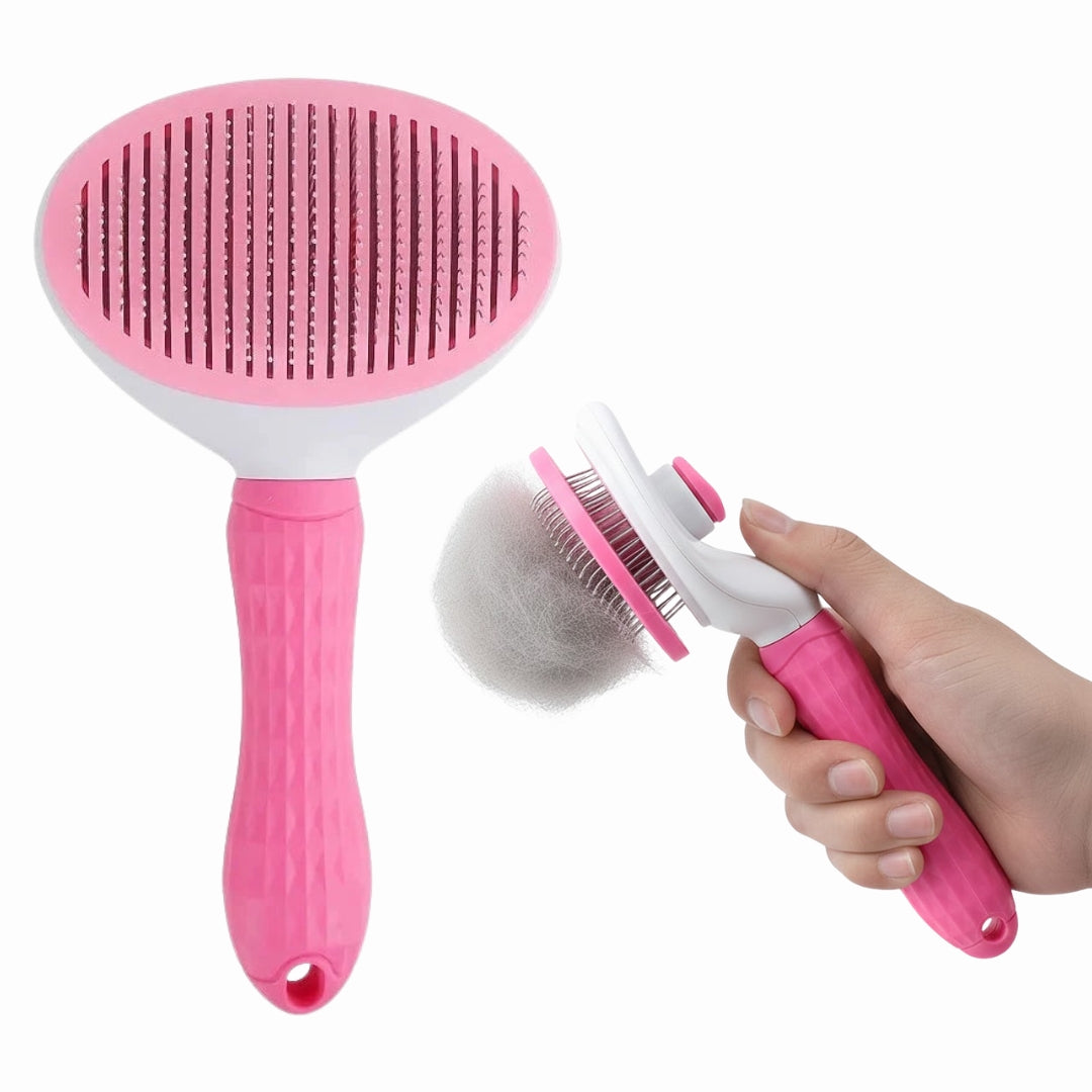 Ein-Klick-Fellbürste: Die Selbstreinigende Komfortbürste für professionelle Fellpflege