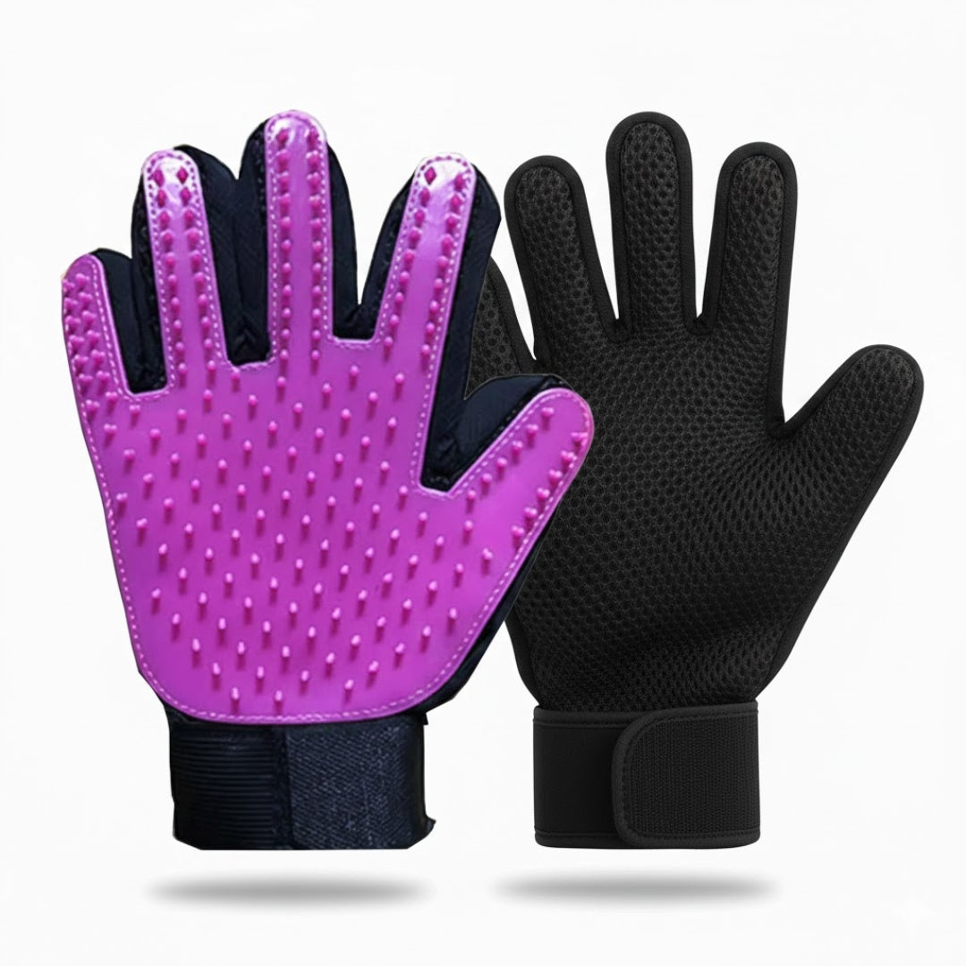 5in1 Fellpflege Handschuh: Bad, Massage und mehr