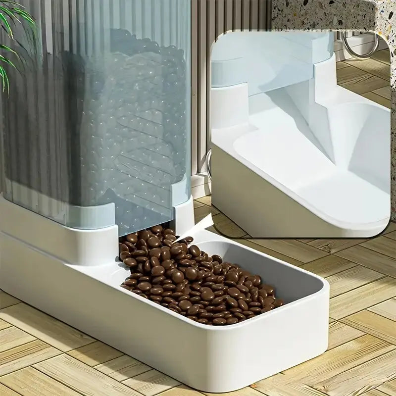 Automatischer Futter und Wasser Dispenser ohne Strom