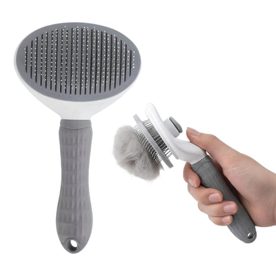 Ein-Klick-Fellbürste: Die Selbstreinigende Komfortbürste für professionelle Fellpflege