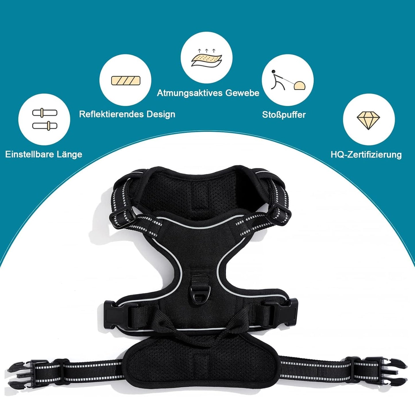 Hochwertiges Geschirr in stilvoller Lederoptik