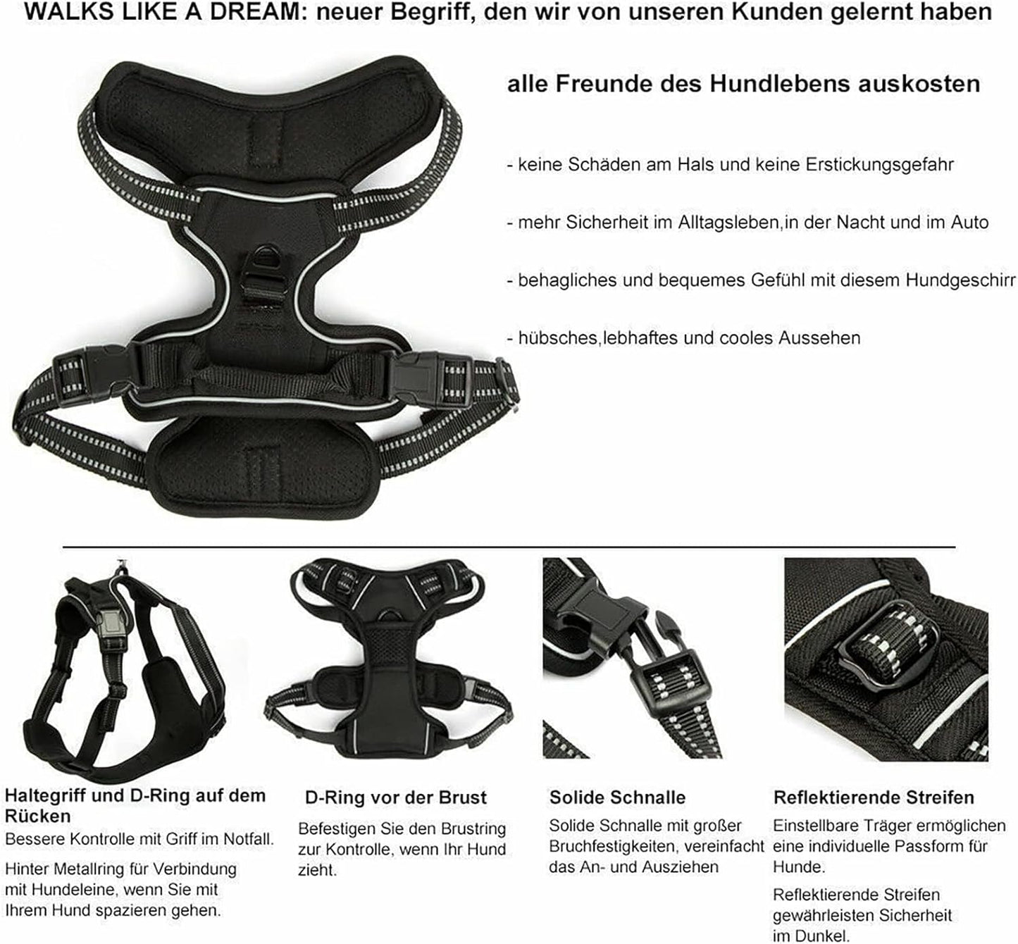 Hochwertiges Geschirr in stilvoller Lederoptik