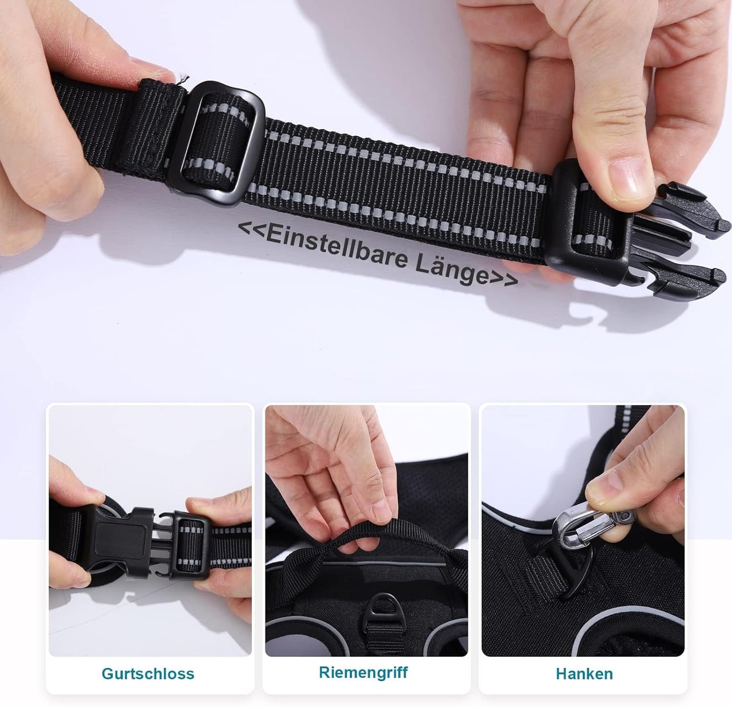 Hochwertiges Geschirr in stilvoller Lederoptik