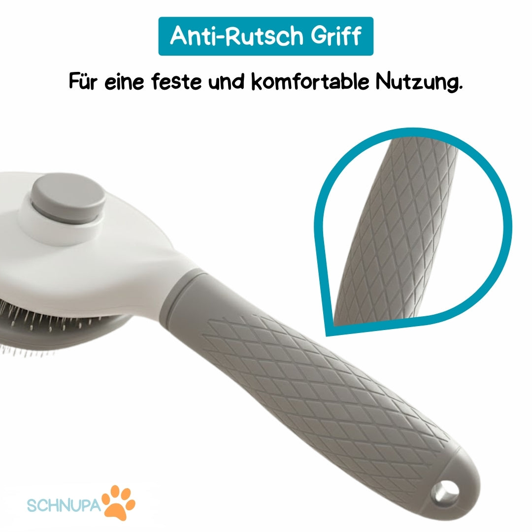 Ein-Klick-Fellbürste: Die Selbstreinigende Komfortbürste für professionelle Fellpflege
