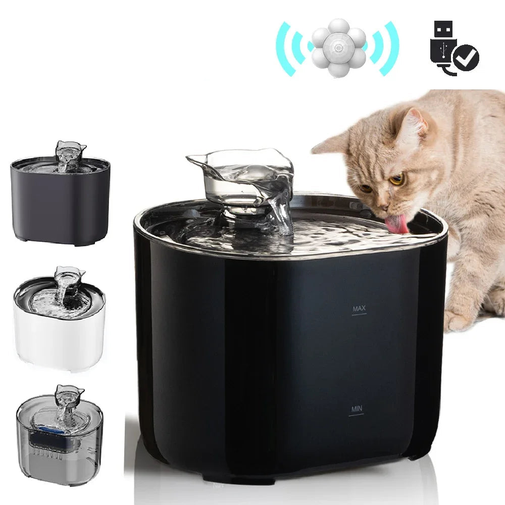 Automatischer Brunnen mit intelligentem Sensor und USB Anschluss inkl. 4 Filter