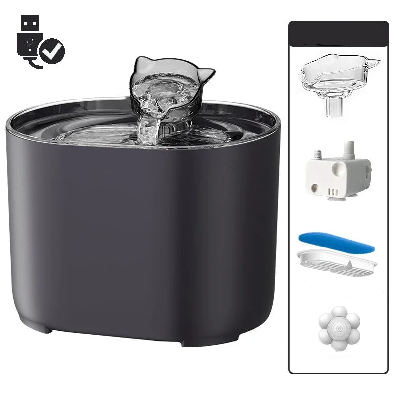 Automatischer Brunnen mit intelligentem Sensor und USB Anschluss inkl. 4 Filter