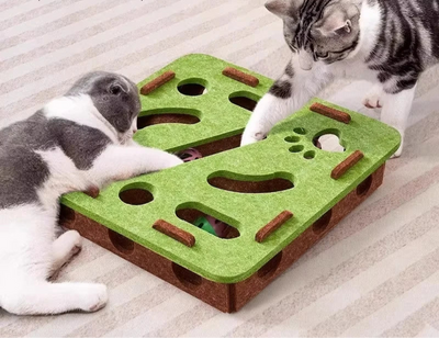 Interaktives Katzen Labyrinth mit Spielball