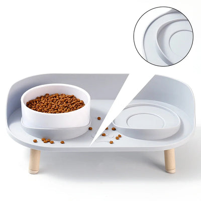 Premium Futternapf mit verstellbarer Höhe und Doppelbecken