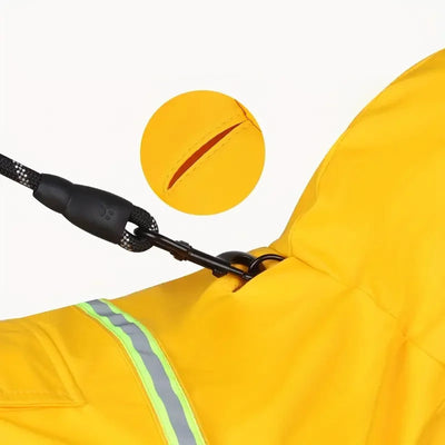 Modischer Hunde Regenmantel im Cape Stil mit Kapuze