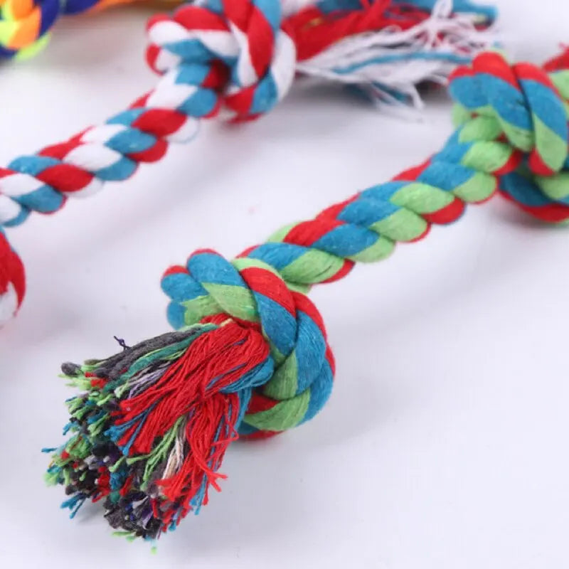 Baumwollseil Knoten als Kauspielzeug
