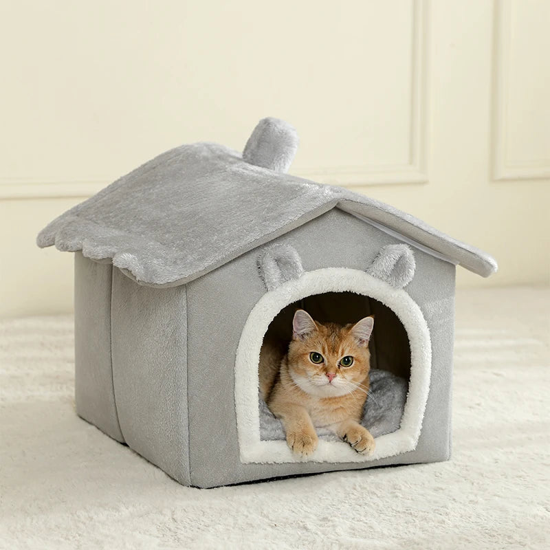 Weiches Haustierbett für kleine Hunde und Katzen aus 100% Baumwolle