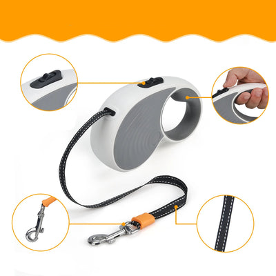 Automatische Rollleine mit Reflektorstreifen