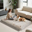 Premium XXL Wolkenweiches Hundekissen mit Anti Rutsch Boden und abnehmbarem Bezug