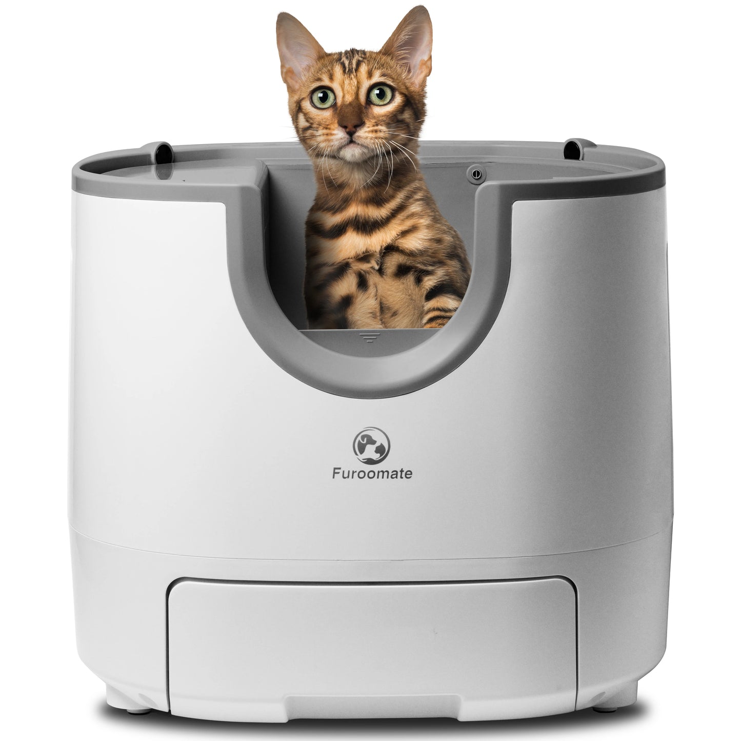 Intelligente Katzentoilette mit automatischem Reinigungssystem