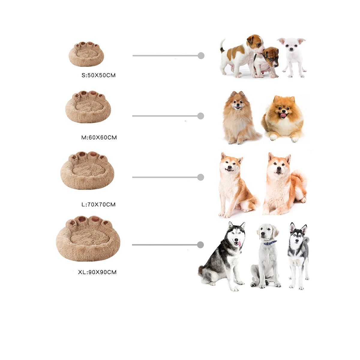 Runder Plüsch Schlafsofa für alle Größen