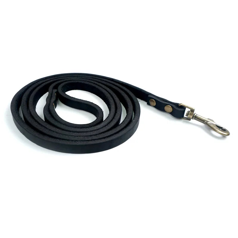 Premium Lederleine im Vintage Look