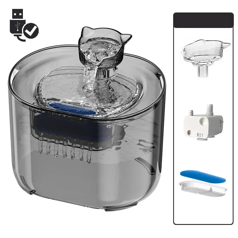 Automatischer Brunnen mit intelligentem Sensor und USB Anschluss inkl. 4 Filter