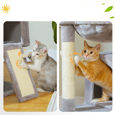 Großer Katzenturm mit Hängematte und Kratzrampe