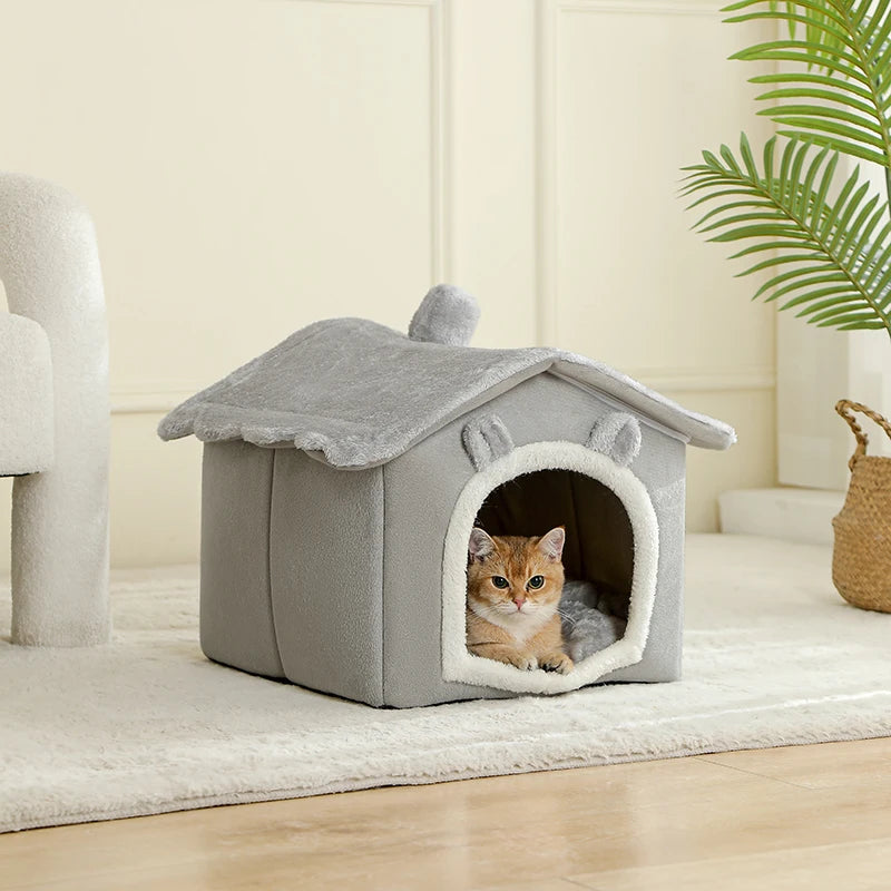Weiches Haustierbett für kleine Hunde und Katzen aus 100% Baumwolle