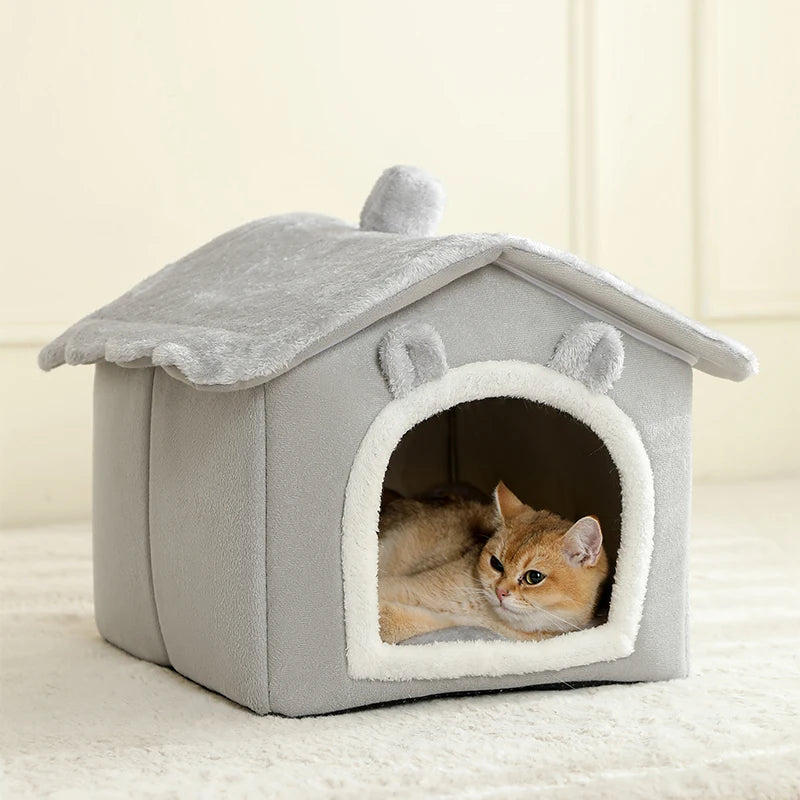 Weiches Haustierbett für kleine Hunde und Katzen aus 100% Baumwolle