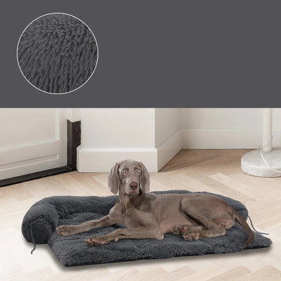 Flauschige Schlafsofa Matte aus Korallenfleece mit Anti Rutsch Boden