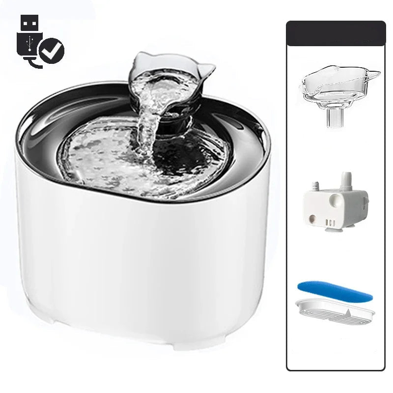 Automatischer Brunnen mit intelligentem Sensor und USB Anschluss inkl. 4 Filter