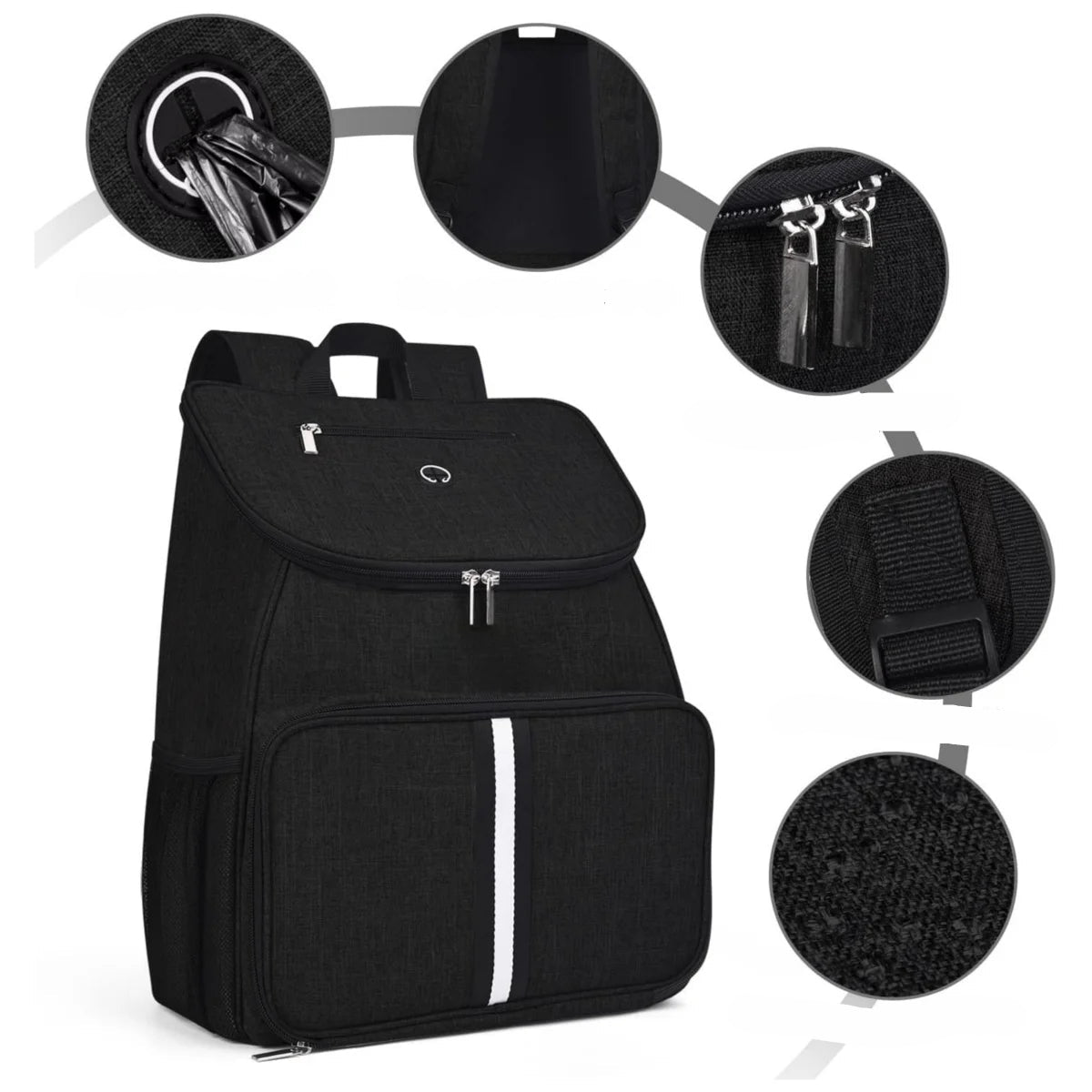 Multifunktionaler Rucksack inkl. 2 Näpfe für Haustierzubehör