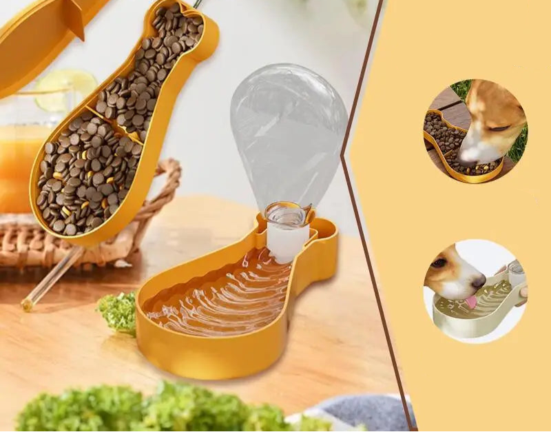 2 in 1 Futter und Wasser Reisebecher für Unterwegs