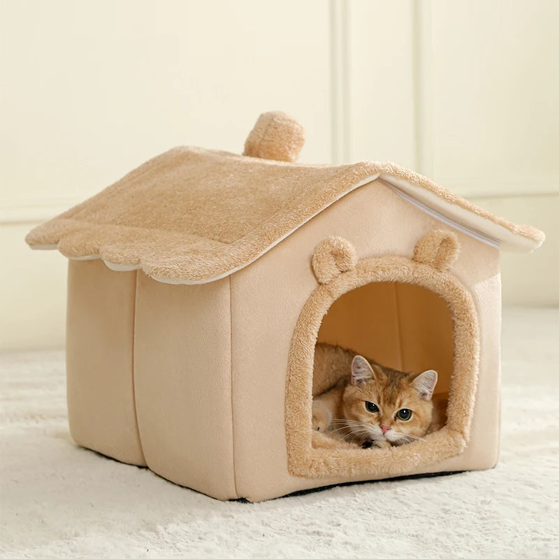 Weiches Haustierbett für kleine Hunde und Katzen aus 100% Baumwolle