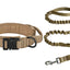 Hochbelastbares Hundehalsband und Leinen Set im "Militär-Stil"