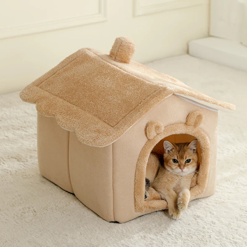 Weiches Haustierbett für kleine Hunde und Katzen aus 100% Baumwolle